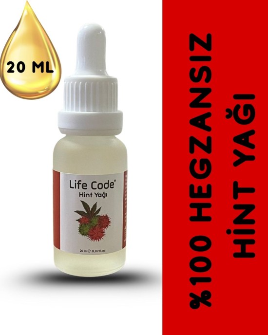 LİFE CODE Hint Yağı 20 ml