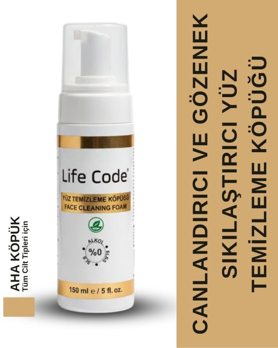LİFE CODE YÜZ TEMİZLEME KÖPÜĞÜ 150 ML