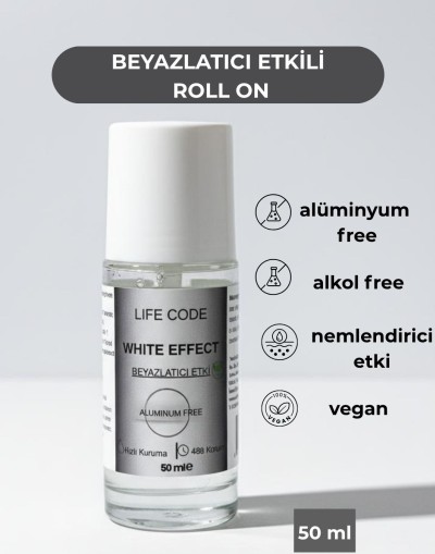 Alüminyumsuz Beyazlatıcı Etkili Roll on 50 ml HUGO
