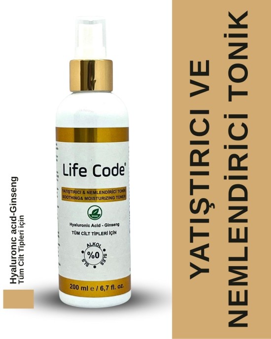 LİFE CODE HYALURONİC ACİD - GİNSENG YATIŞTIRICI Ve NEMLENDİRİCİ TONİK
