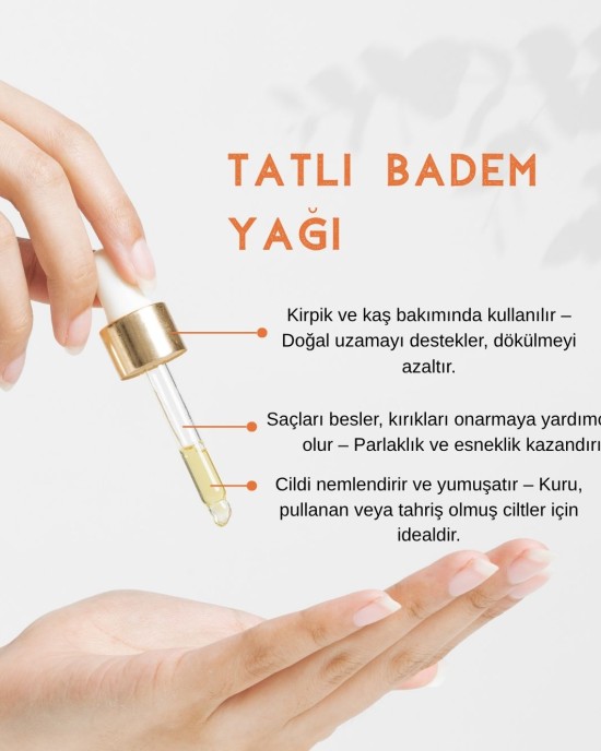 LİFE CODE %100 Doğal Tatlı Badem Yağı 20 ml