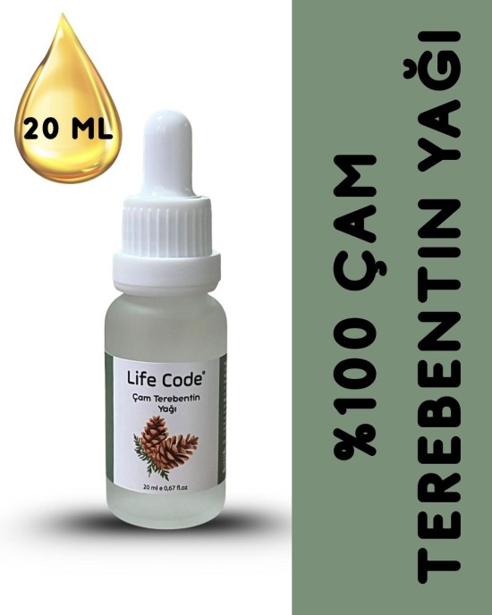 LİFE CODE %100 Çam Terebentin Yağı 20 ml