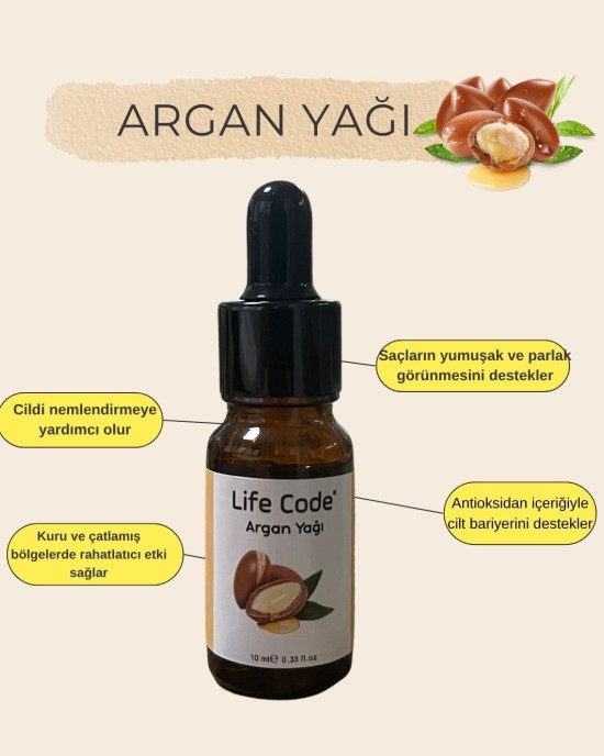 LİFE CODE %100 Argan Yağı 10 ml