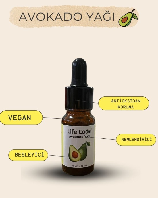 LİFE CODE Avokado Yağı 10 ml
