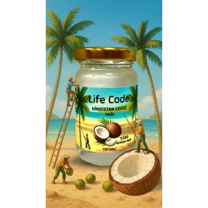 LİFE CODE Life Code %100 Doğal Soğuk Sıkım Hindistan Cevizi Yağı 100 ml