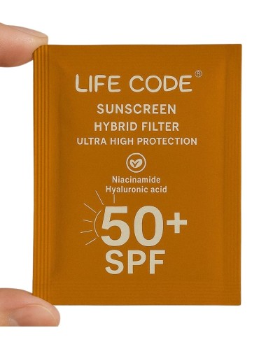 LİFE CODE Life Code Güneş Kremi Hibrit Filtre Tek Kullanımlık 50 SPF