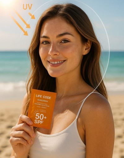 LİFE CODE Life Code Güneş Kremi Hibrit Filtre Tek Kullanımlık 50 SPF
