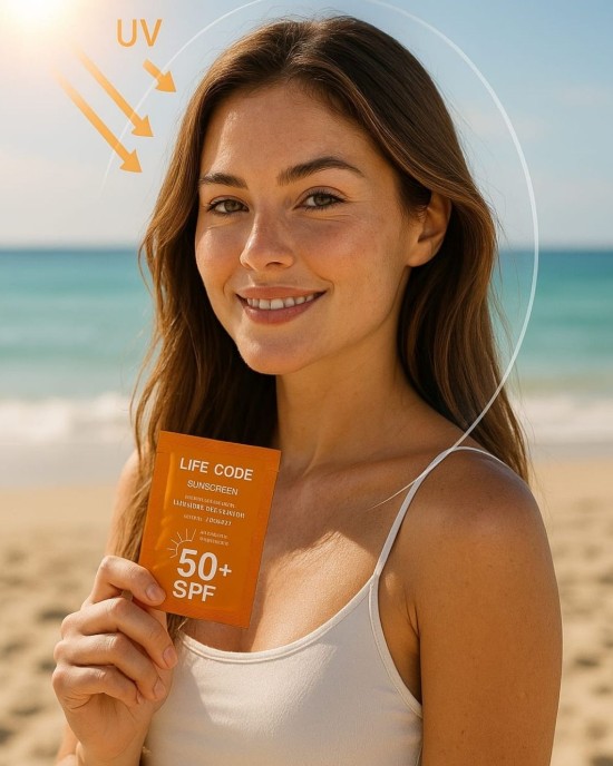 LİFE CODE Life Code Güneş Kremi Hibrit Filtre Tek Kullanımlık 50 SPF