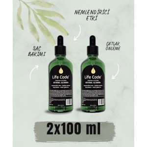 LİFE CODE Bitkisel Gliserin Damlalıklı Şişe 100 ml x2 adet
