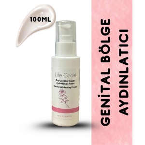 LİFE CODE Life Code Genital Bölge Beyazlatıcı Krem, Bikini Bölgesi, Koltukaltı, Dirsek Beyazlatma 100 ml