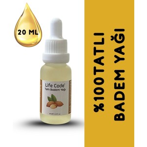 LİFE CODE %100 Doğal Tatlı Badem Yağı 20 ml